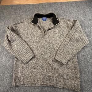Pendleton Men's Shetland Wool Full Zip Large Sweater #1203